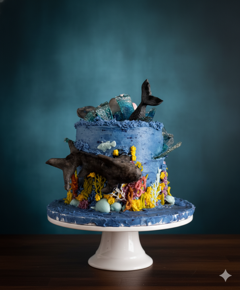 Shark Birthday Cake