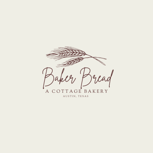 Grey and Beige Rustic Organic Bakery Shop Logo 2