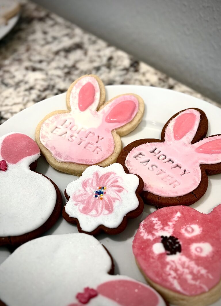 Easter Bunny Cookies Plated 768x1063