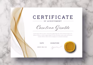 elegant certificate template with abstract gradient waves 69286 535 300x212