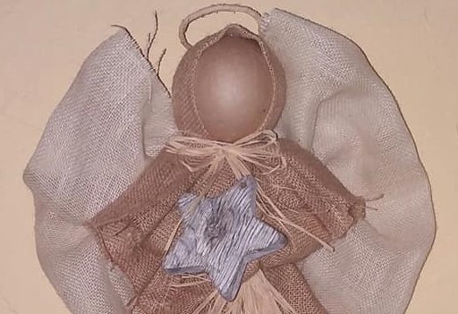 Burlap Angel 3 Top Veiw 1