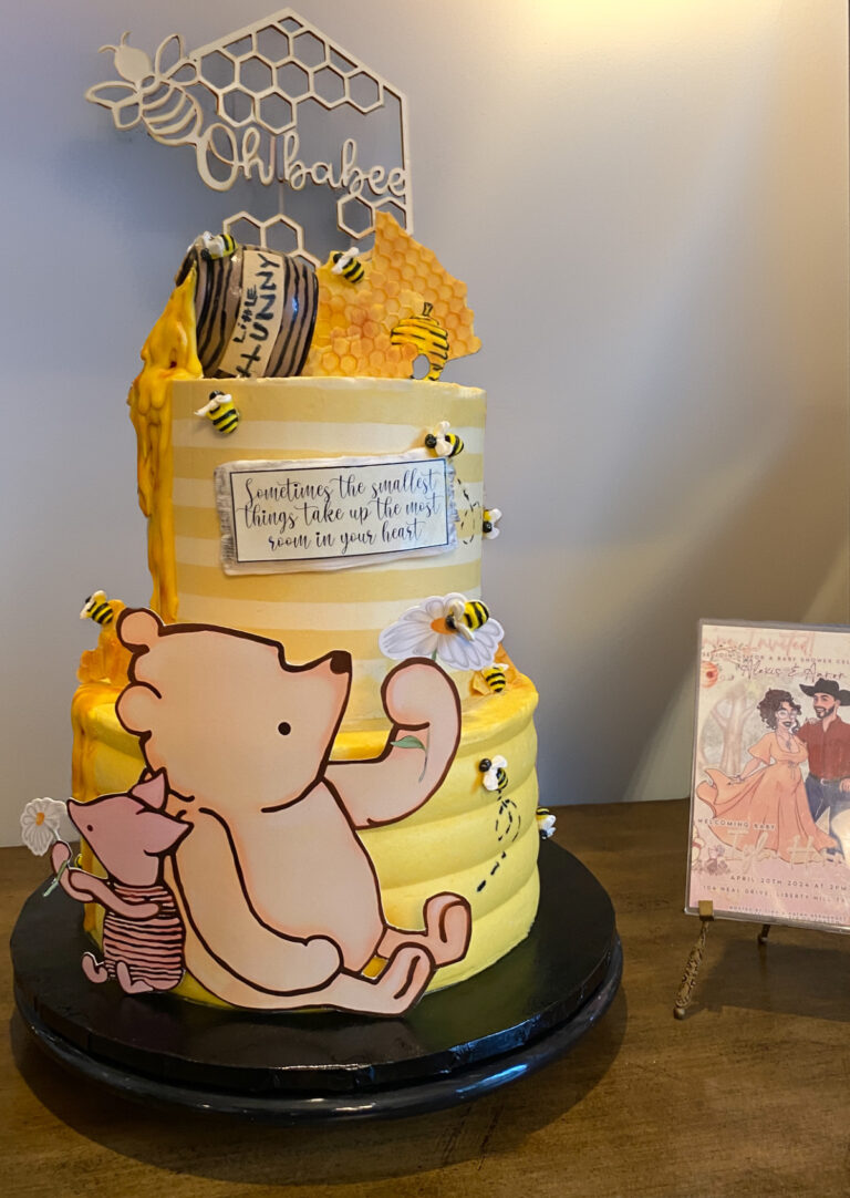 Baby Shower Cake Pooh Texas 768x1082